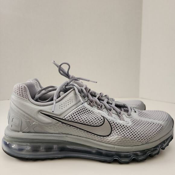 Nike Air Max 2013 Men\'s Shoes (HQ3025-001, Silver//black ) Size 10.5 main image 8